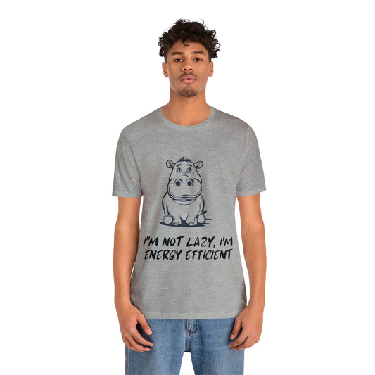 Camiseta de eficiencia de hipopótamo